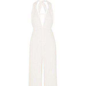 HALSTON HERITAGE Crepe halterneck jumpsuit SIze 6